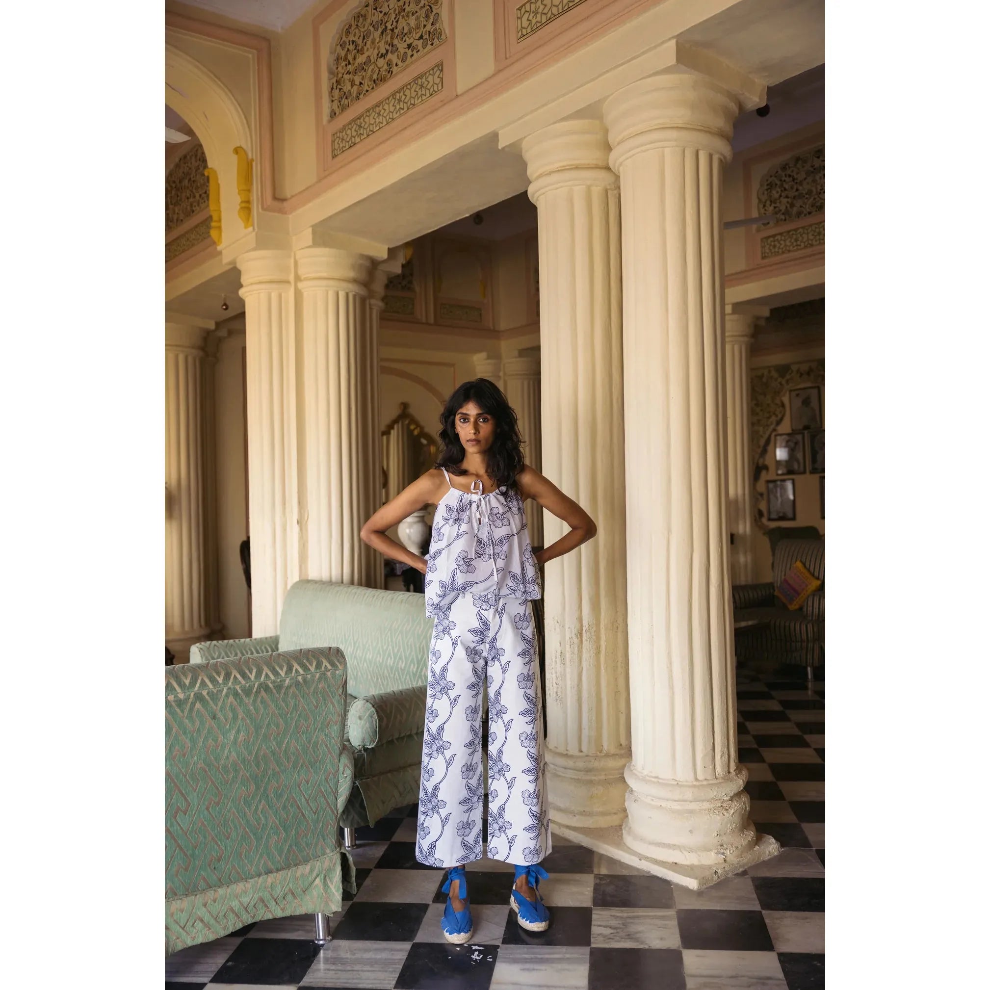 Disco Pants in Orchid Print - Primm'sDisco Pants in Orchid PrintSZ BlockPrints