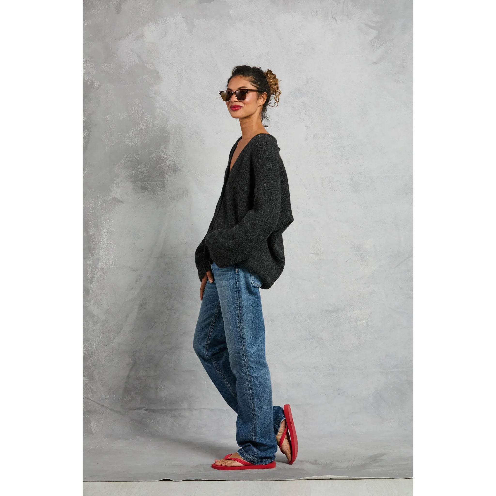 Drew Cardigan in Onyx - Primm'sDrew Cardigan in OnyxMamene