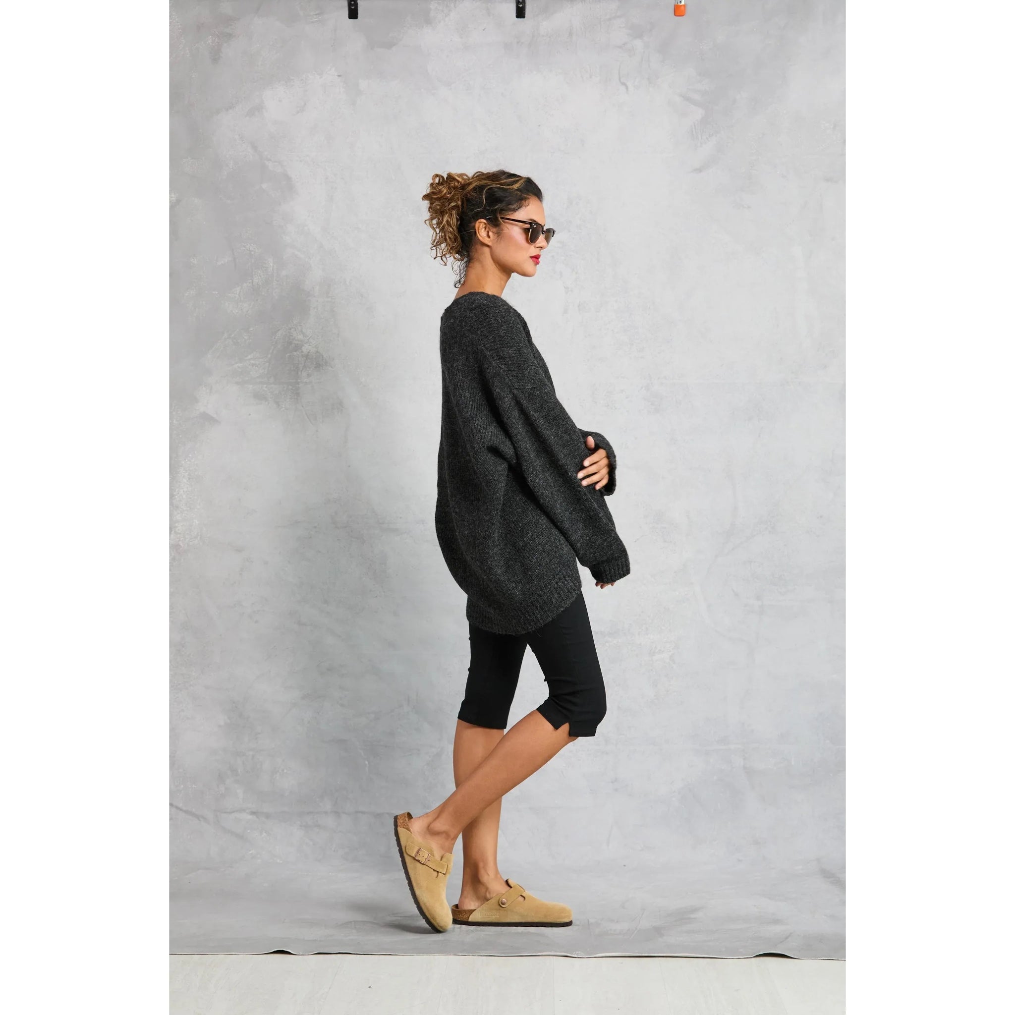 Drew Cardigan in Onyx - Primm'sDrew Cardigan in OnyxMamene