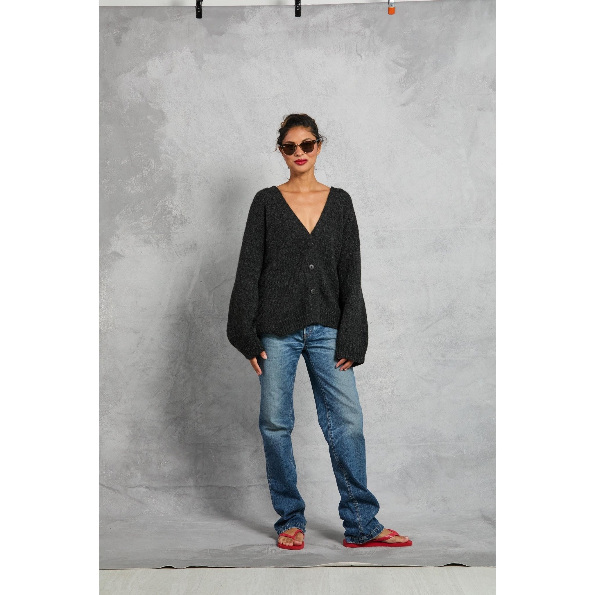 Drew Cardigan in Onyx - Primm'sDrew Cardigan in OnyxMamene