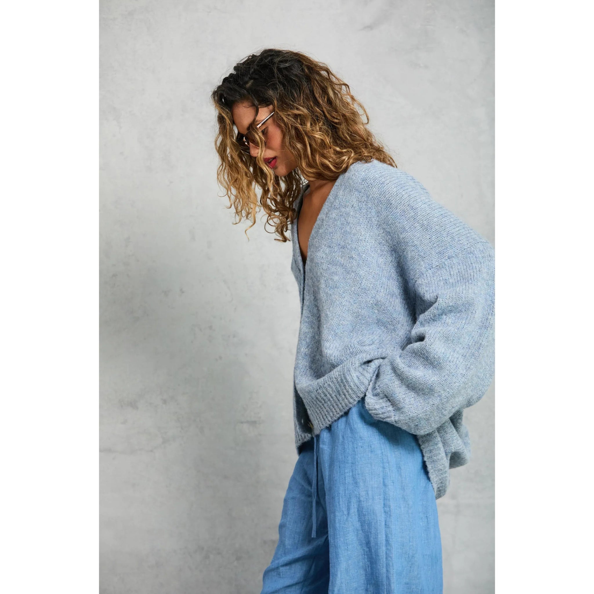 Drew Cardigan in Sky - Primm'sDrew Cardigan in SkyMamene