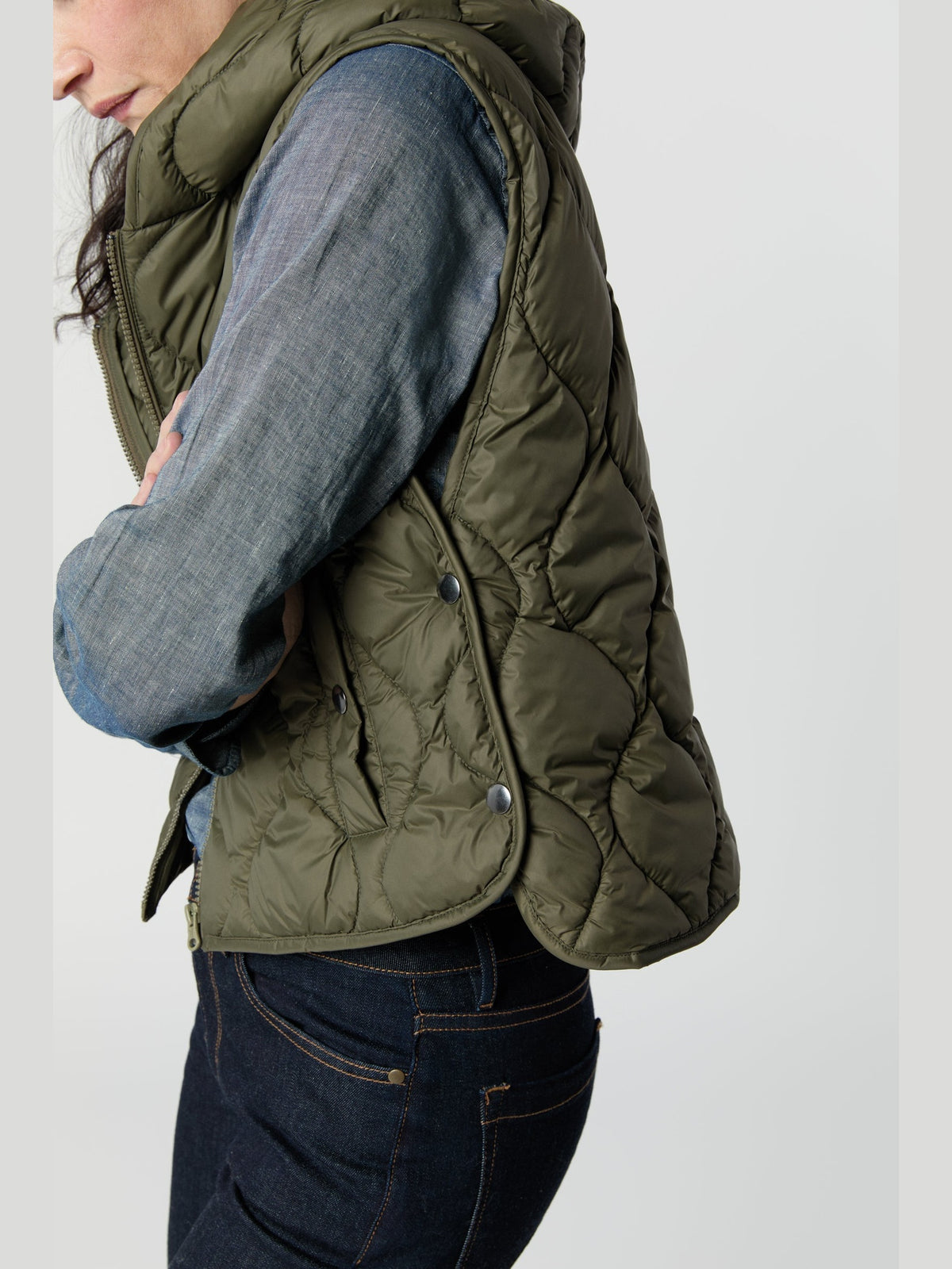 Jenny Cashball Hooded Vest Mashburn