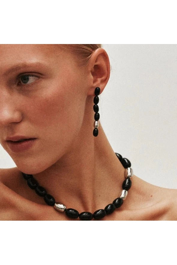 Edith Earrings (Black/Silver) - Primm'sEdith Earrings (Black/Silver)Heaven Mayhem