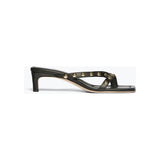 Elaine Sandal Black Nappa With Gold Studs - Primm'sElaine Sandal Black Nappa With Gold StudsFreda Salvador