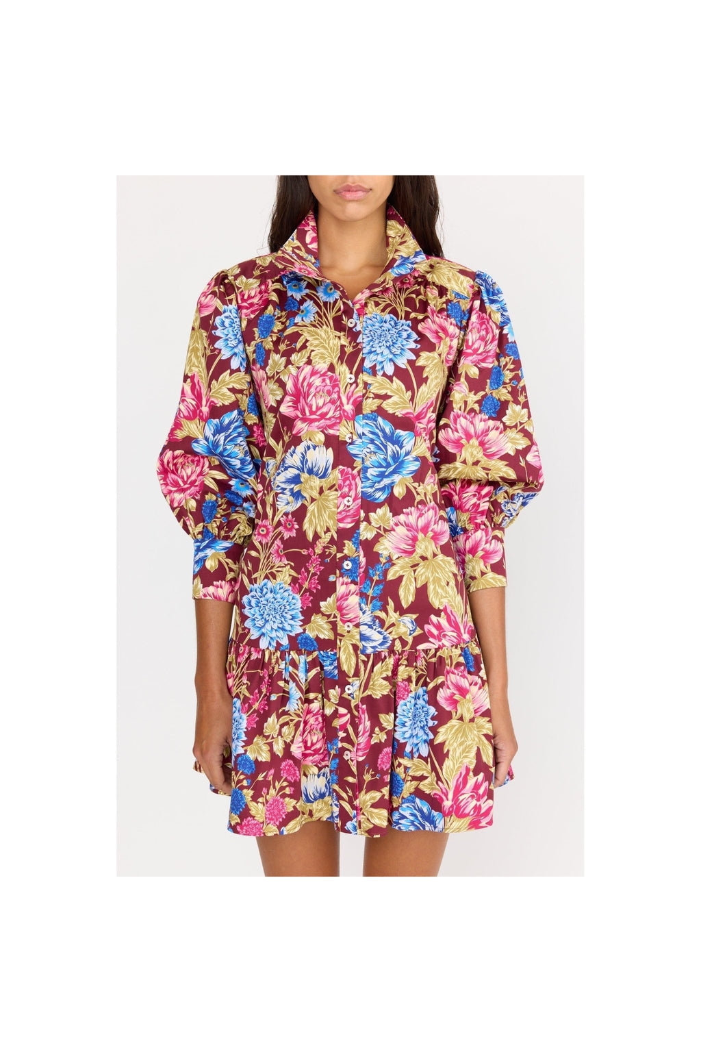 Emi Dress - Carmine Floral - Primm'sEmi Dress - Carmine FloralChristy Lynn