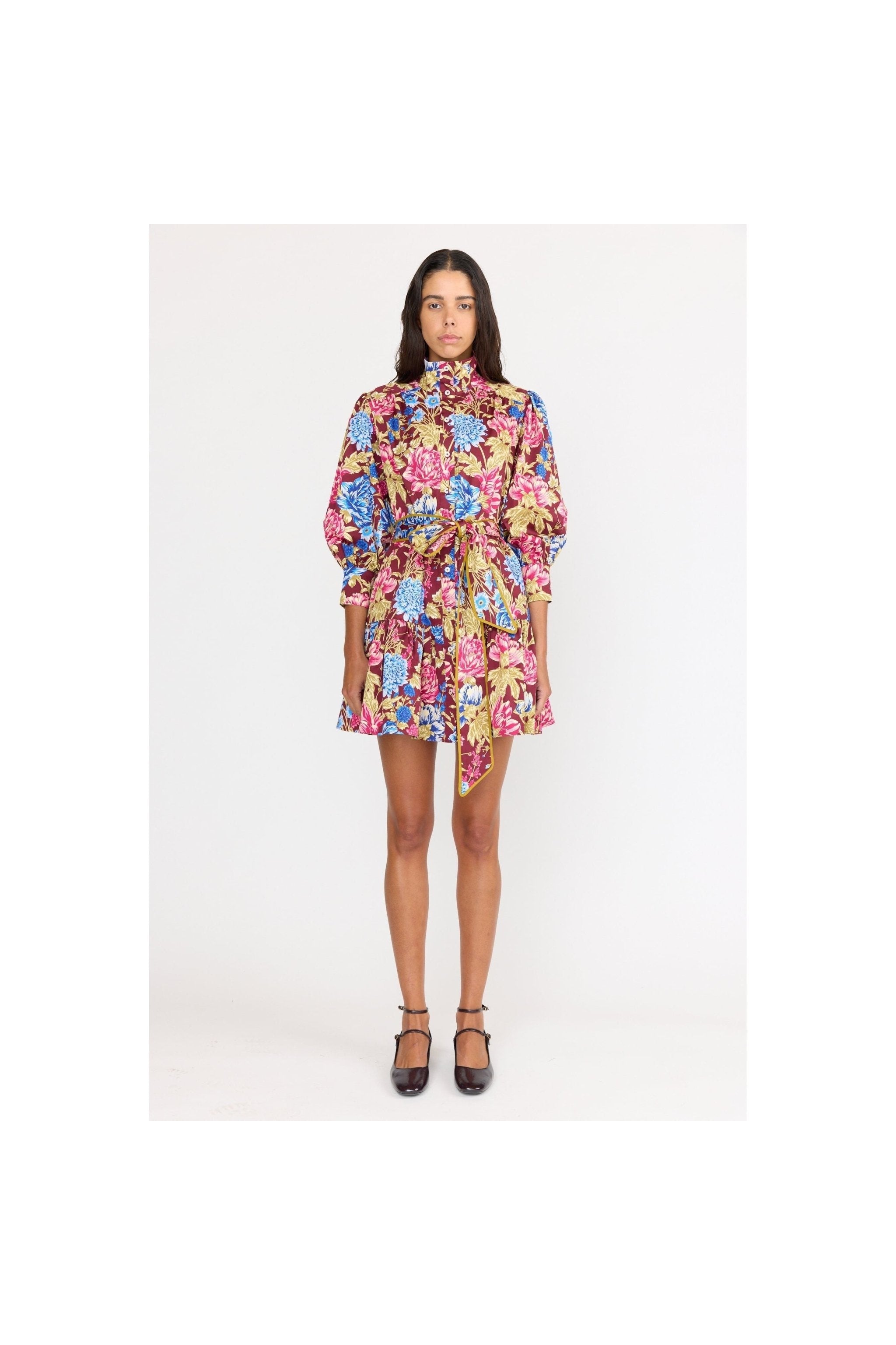 Emi Dress - Carmine Floral - Primm'sEmi Dress - Carmine FloralChristy Lynn