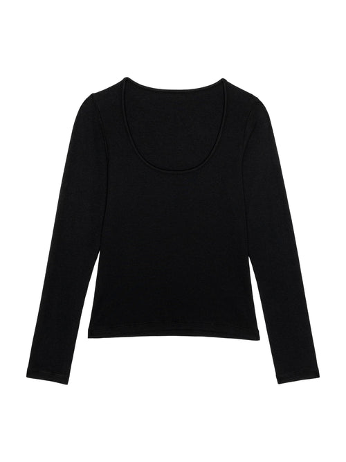 The Baby Rib Scoop Neck DONNI.