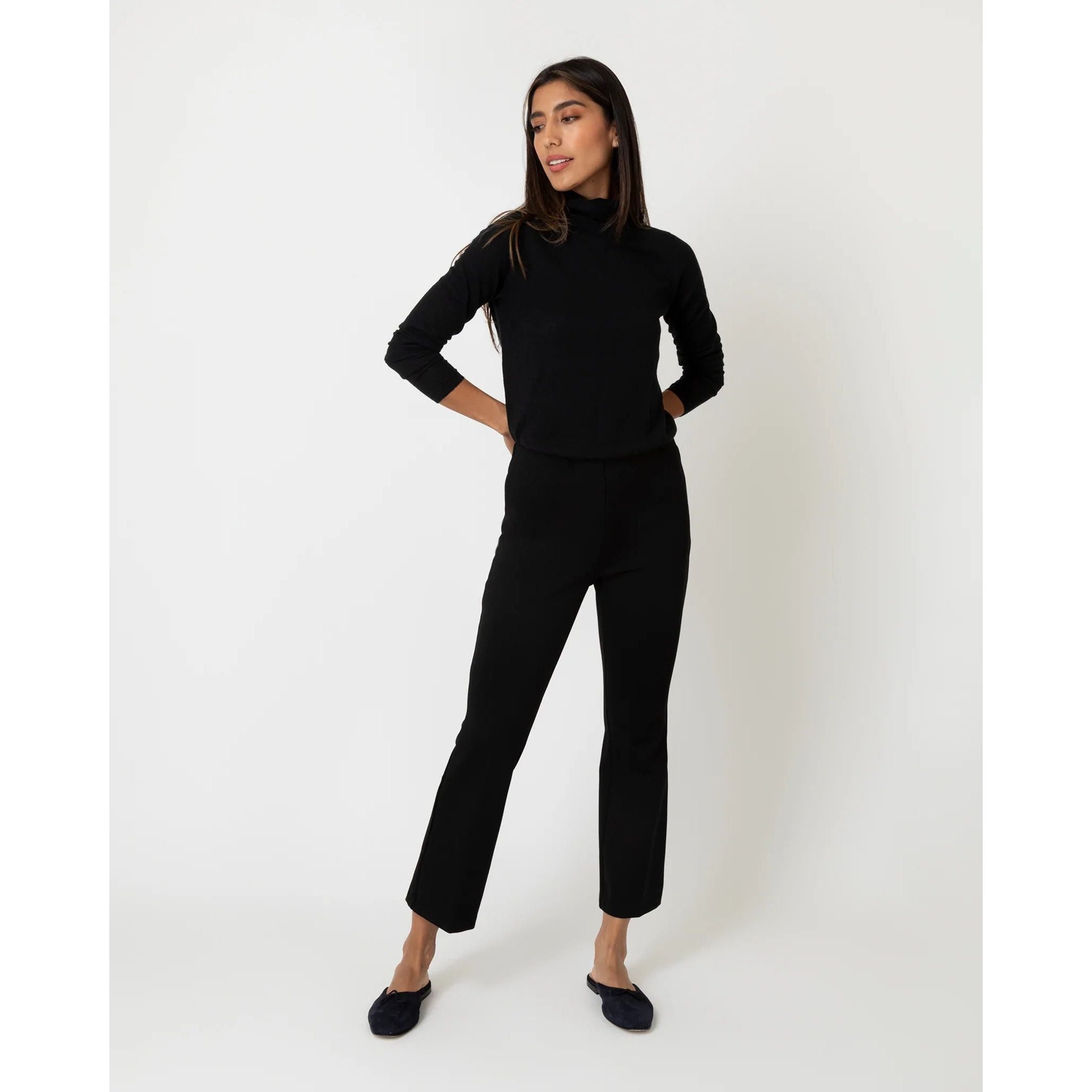 Faye Flare Cropped Pant Black - Primm'sFaye Flare Cropped Pant BlackMashburn
