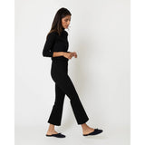 Faye Flare Cropped Pant Black - Primm'sFaye Flare Cropped Pant BlackMashburn