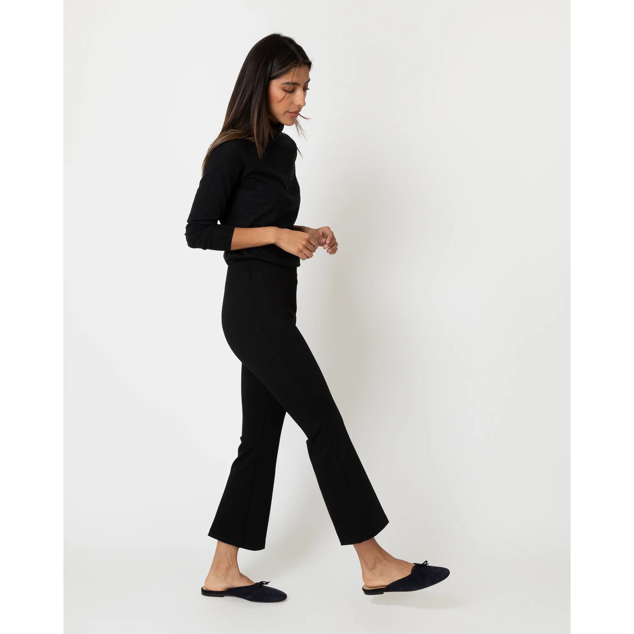 Faye Flare Cropped Pant Black - Primm'sFaye Flare Cropped Pant BlackMashburn
