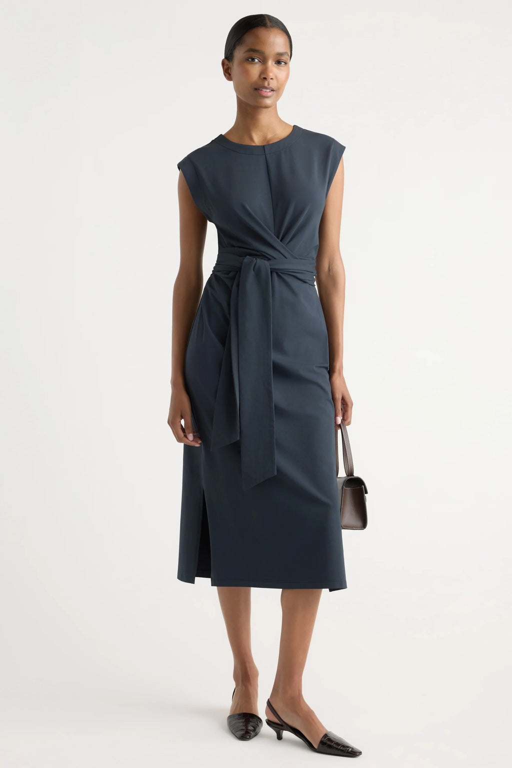 Fei Tie-Front Organic Cotton Dress Modern Citizen