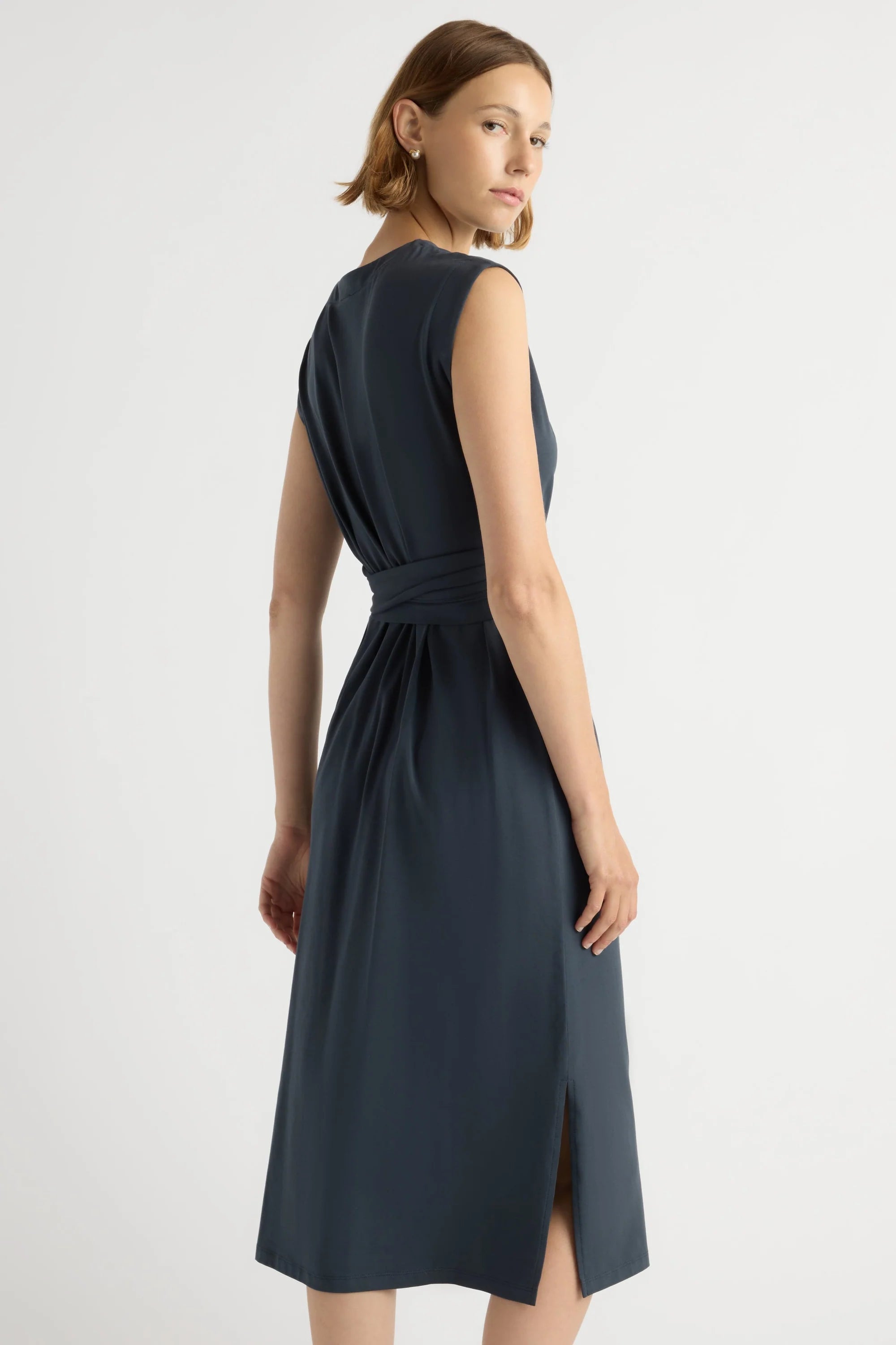 Fei Tie-Front Organic Cotton Dress Modern Citizen