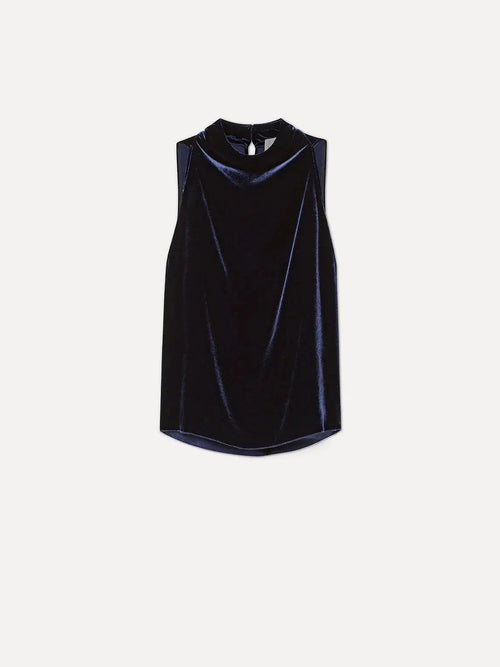 viscose/silk velvet top forte_forte