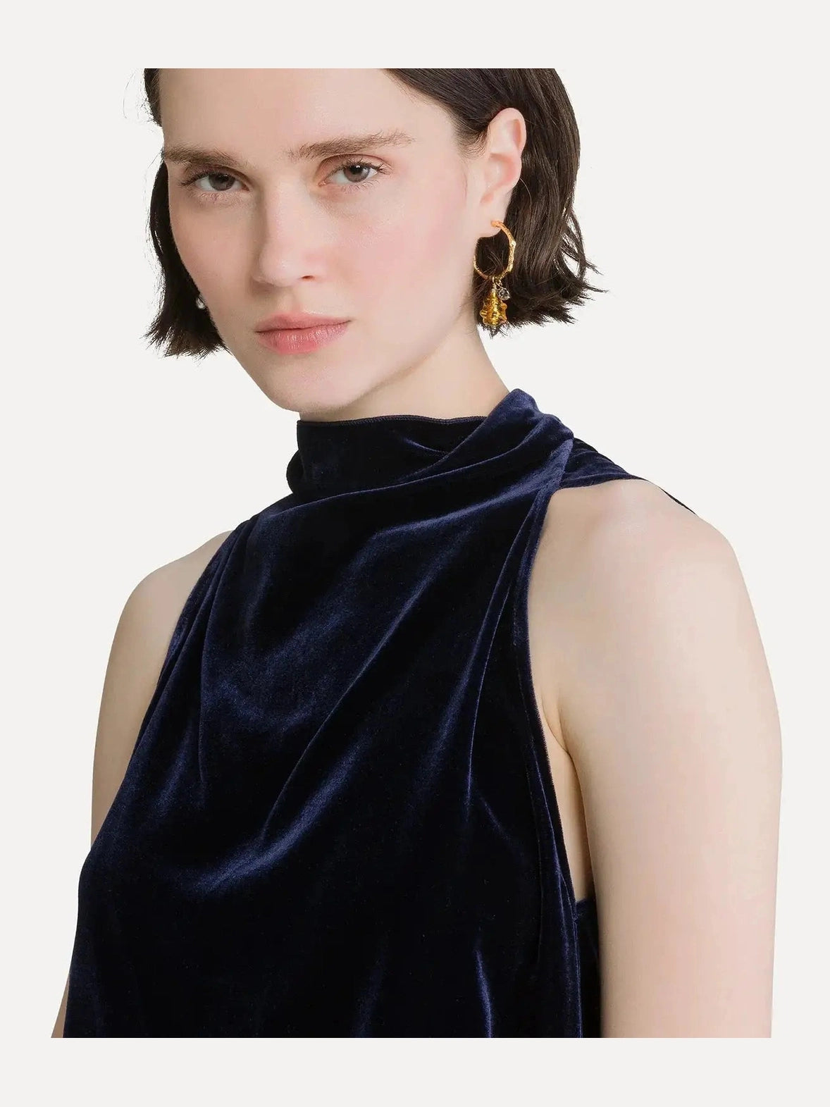 viscose/silk velvet top forte_forte