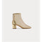 Beige Ankle Boots in Nude