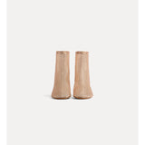 Forte Forte Ankle Boots in a Beige–Pink Diamanté Mesh
