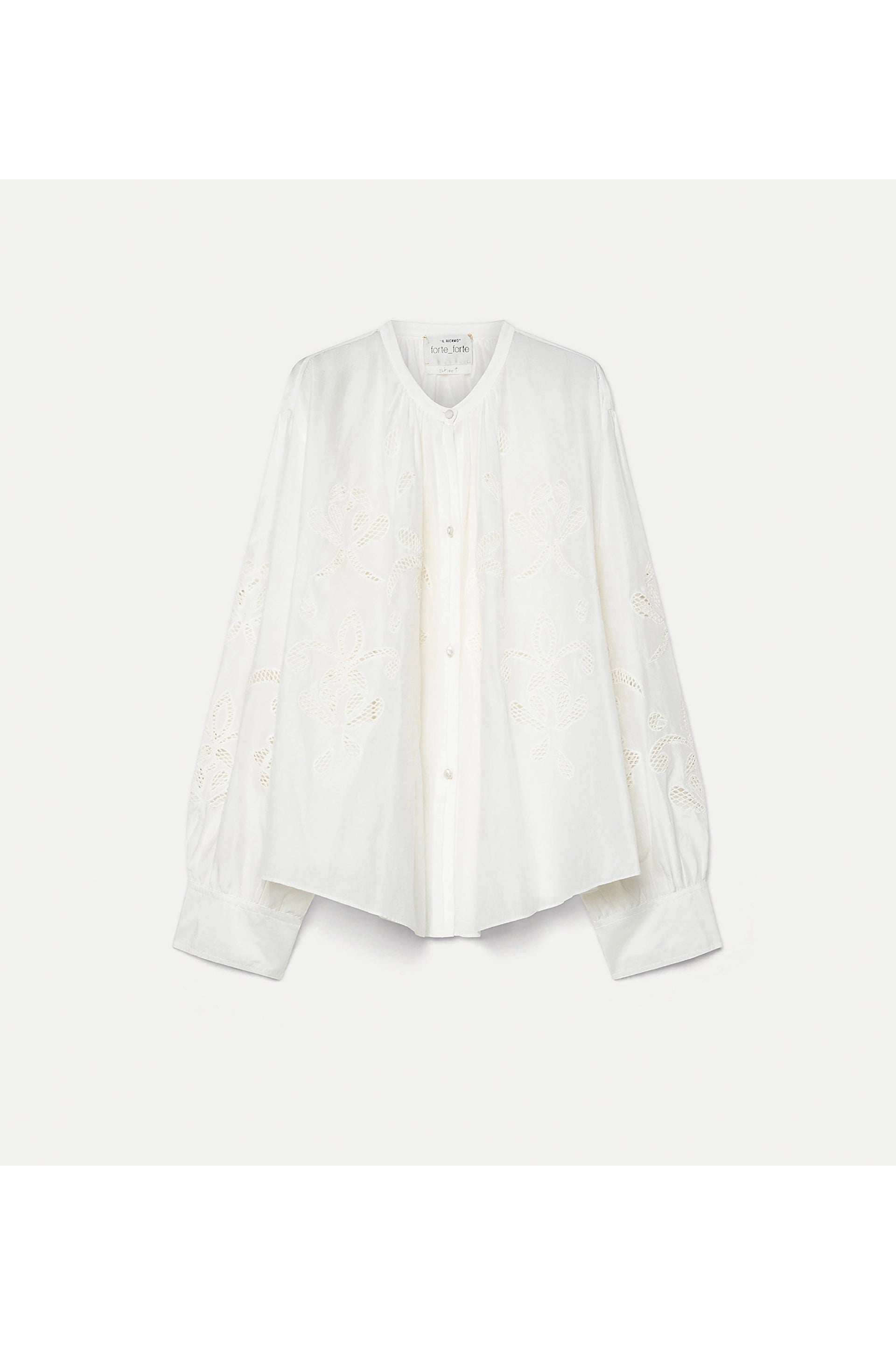 Lunamaris embroidery co/se voile bohemian shirt forte_forte