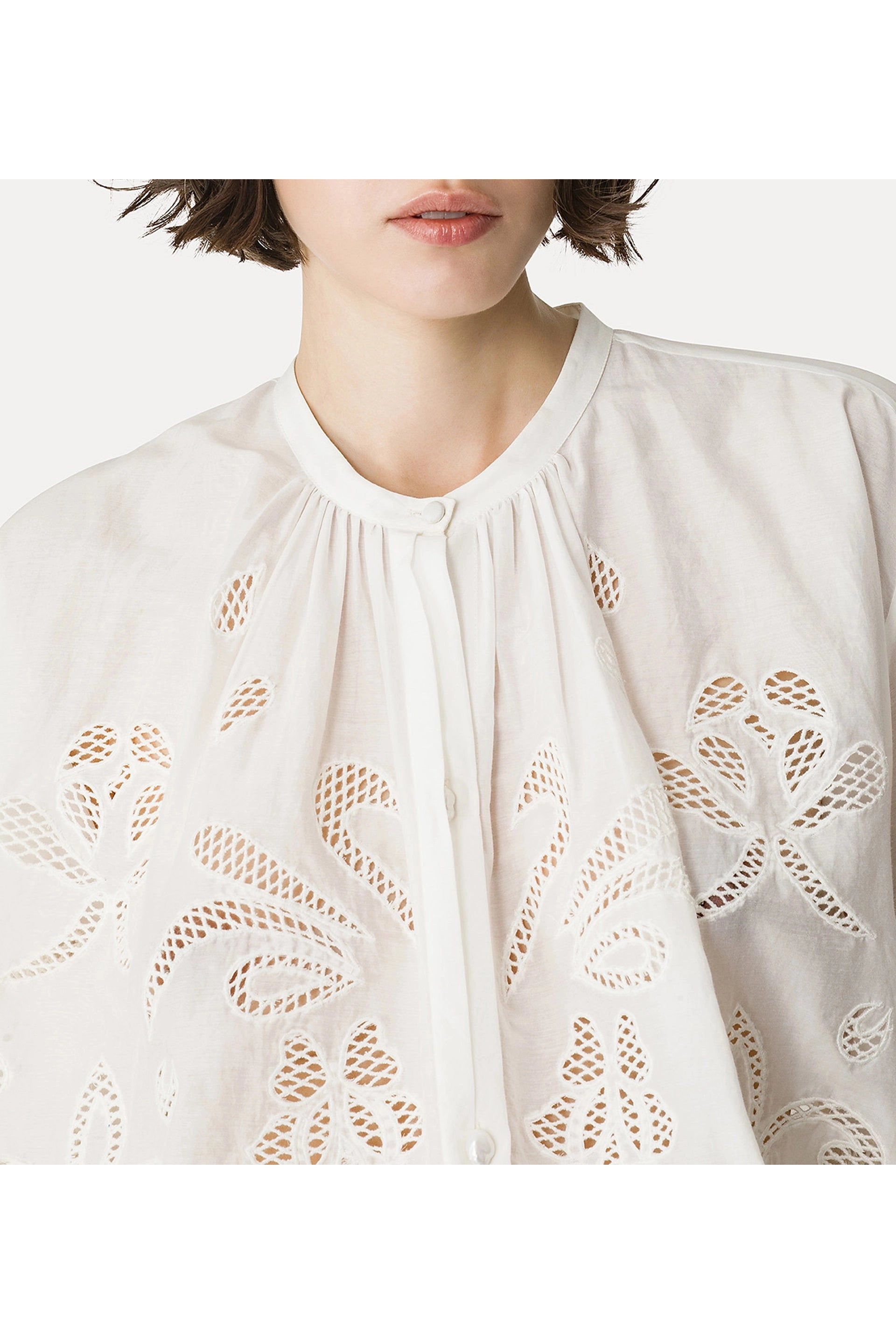 Lunamaris embroidery co/se voile bohemian shirt forte_forte