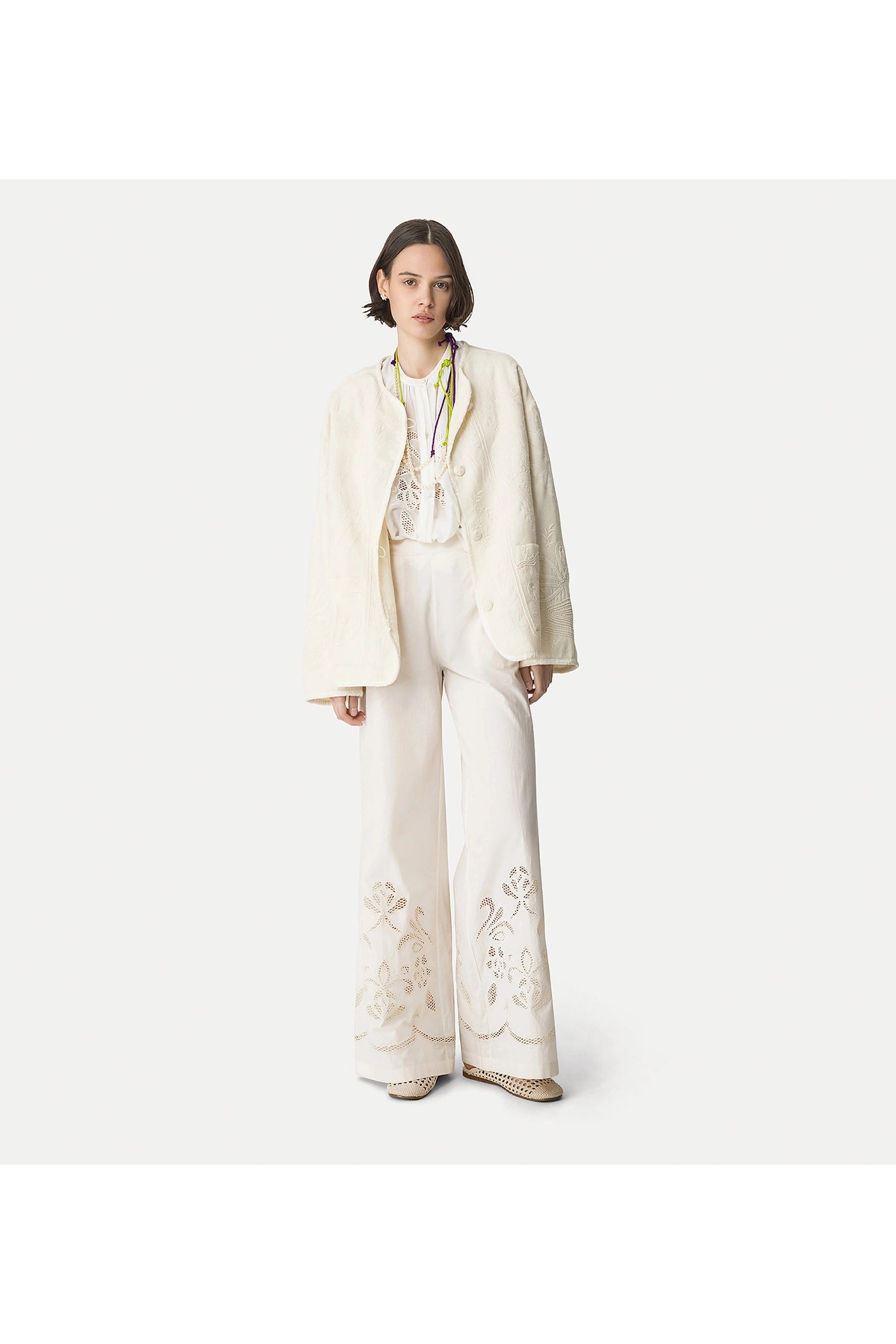 Lunamaris embroidery co/se voile bohemian shirt forte_forte