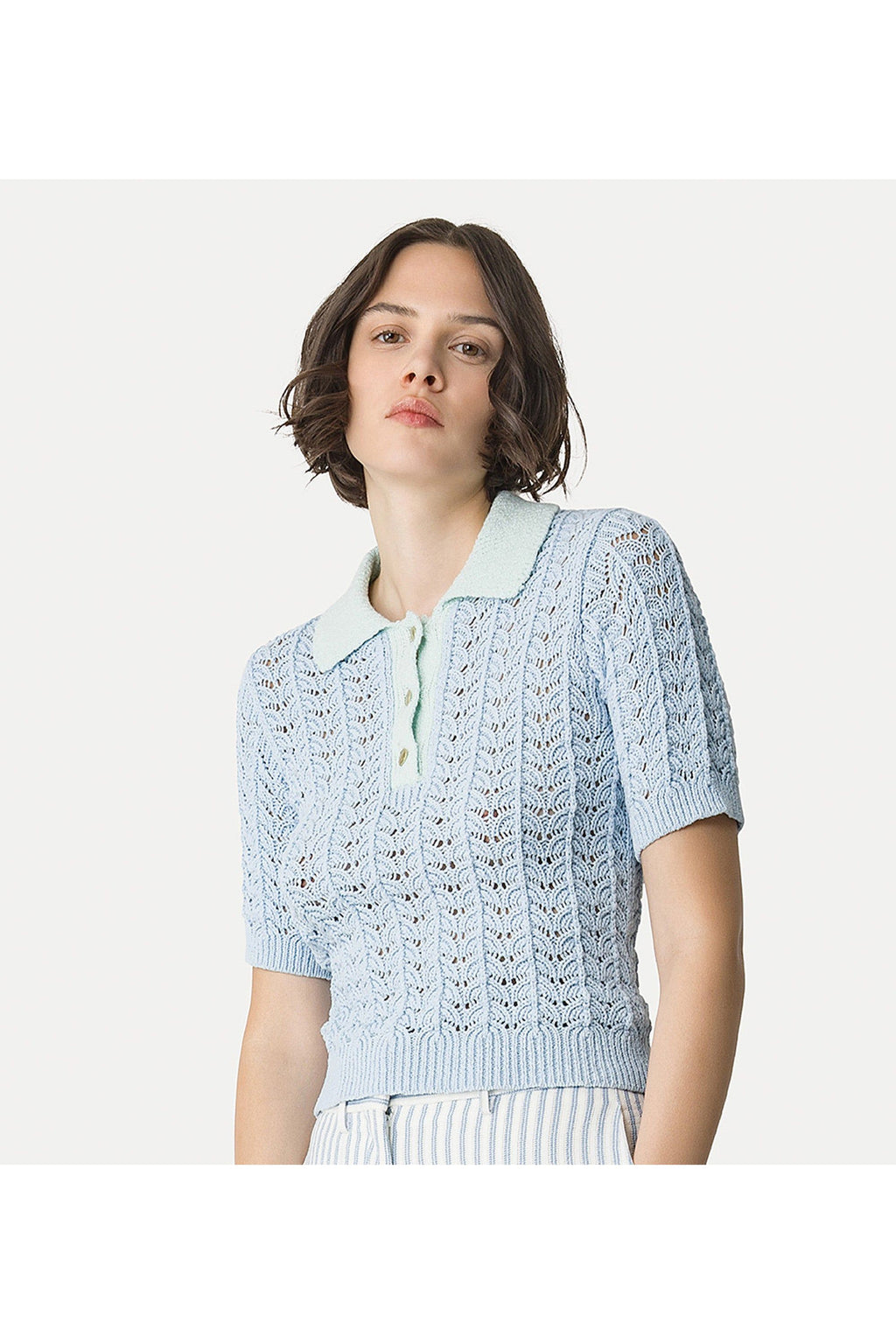 Elegant cotton polo shirt forte_forte