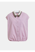 JANKY BEADED COLLAR SHIRT ESSENTIEL ANTWERP