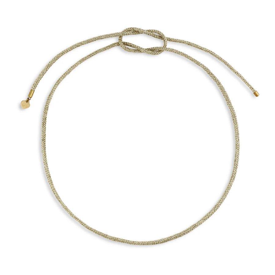 Gold Lurex Necklace Cord Hart