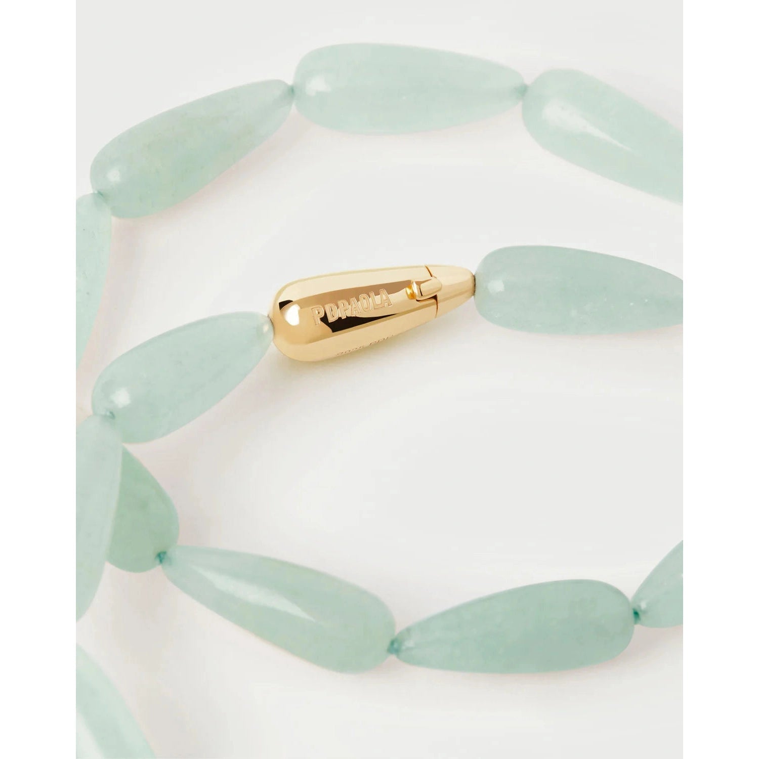 Green Aventurine Drop Necklace - Primm'sGreen Aventurine Drop NecklacePDPAOLA