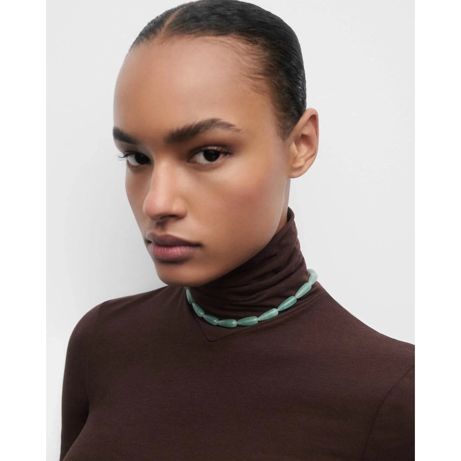 Green Aventurine Drop Necklace - Primm'sGreen Aventurine Drop NecklacePDPAOLA