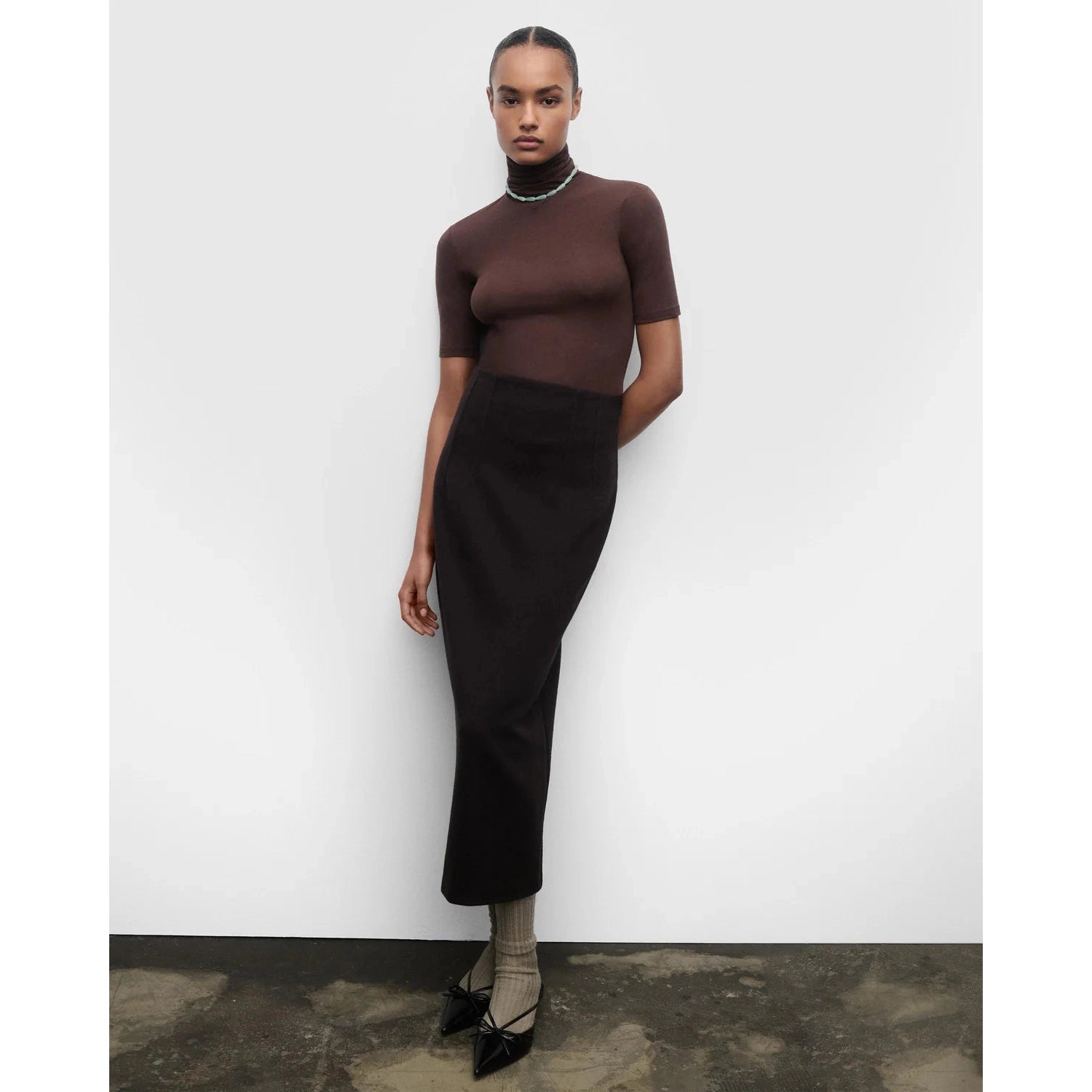 Green Aventurine Drop Necklace - Primm'sGreen Aventurine Drop NecklacePDPAOLA