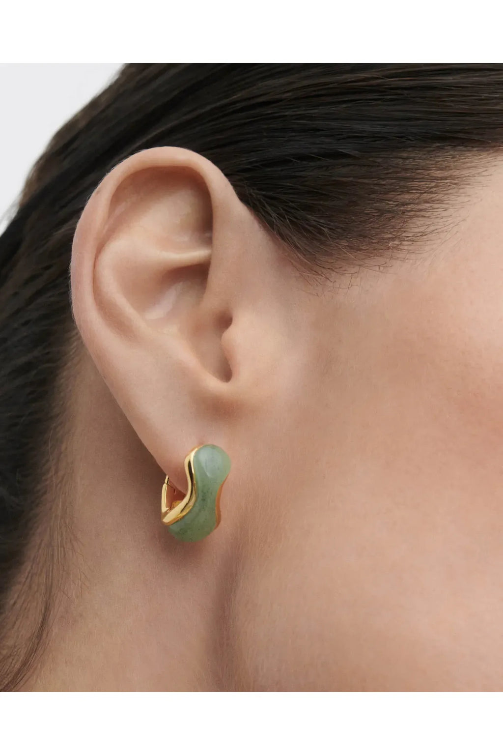 Green Aventurine Musa Hoops PDPAOLA