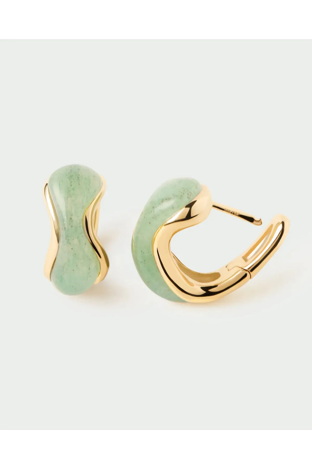 Green Aventurine Musa Hoops PDPAOLA