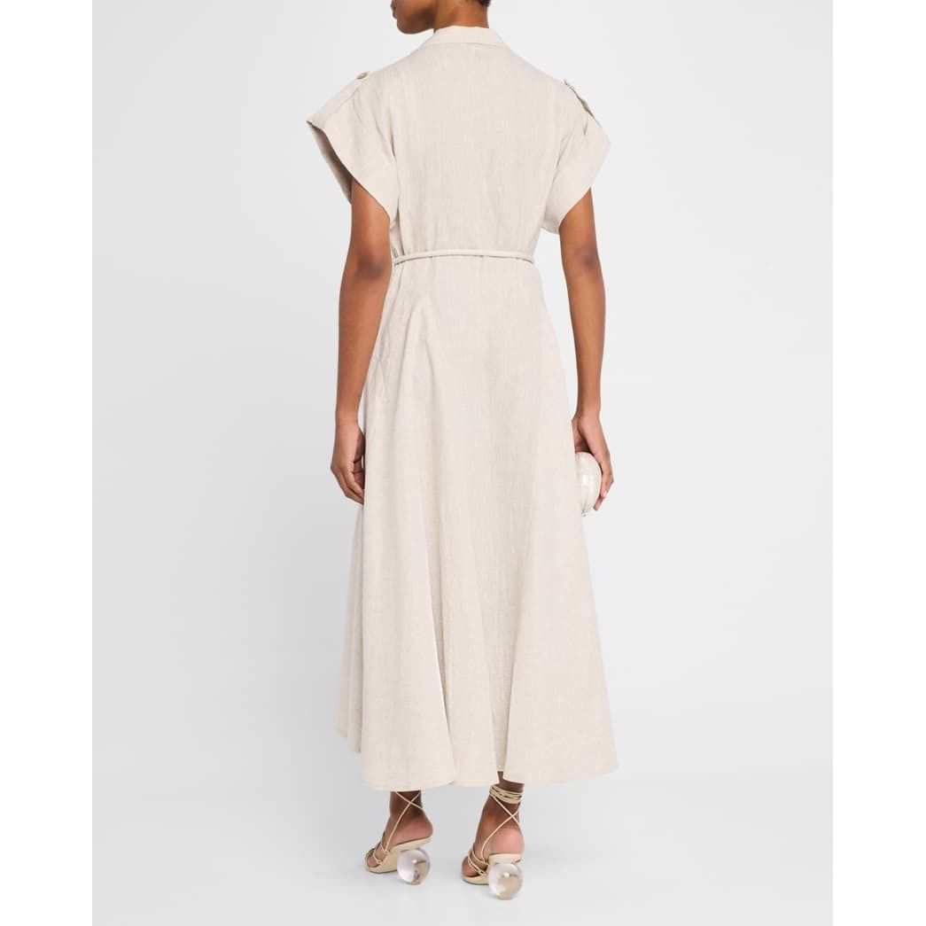 Guayaba Linen Maxi Shirtdress - Primm'sGuayaba Linen Maxi ShirtdressNo Pise La Grama