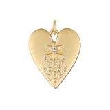 Halley's Heart Charm with Silver Lurex Cord - Primm'sHalley's Heart Charm with Silver Lurex CordHart