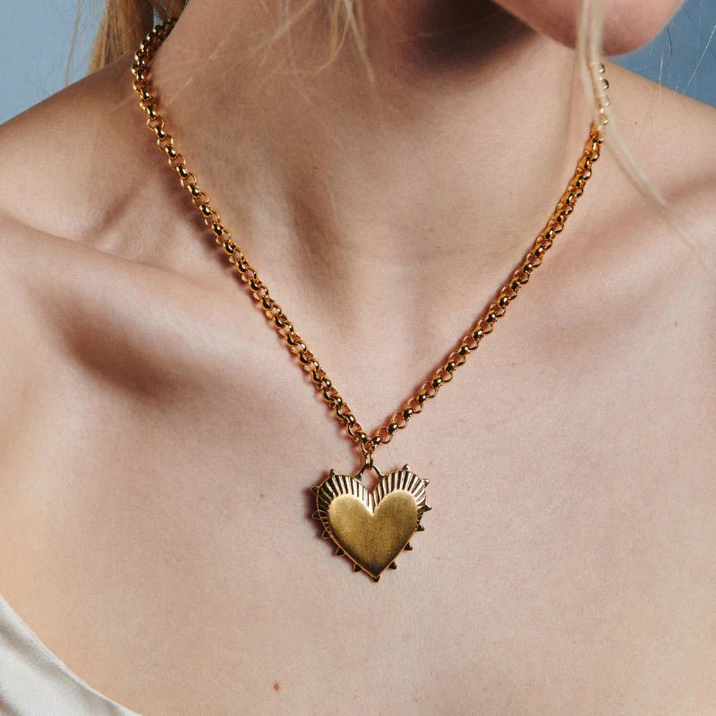Heart of Gold Necklace - 18" Belcher - Primm'sHeart of Gold Necklace - 18" BelcherHart