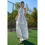 High/Low Halter Maxi Dress Ironwork Scarf - Primm'sHigh/Low Halter Maxi Dress Ironwork ScarfHope for Flowers by Tracy Reece