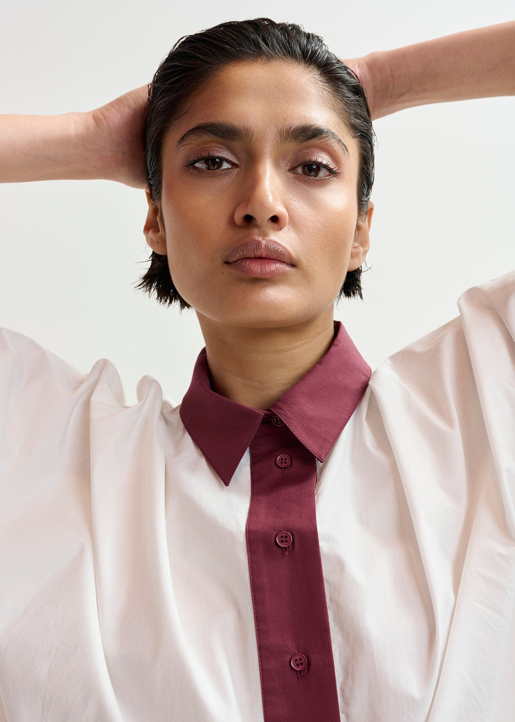 KAYLEE PEPLUM RUFFLE SHIRT ESSENTIEL ANTWERP