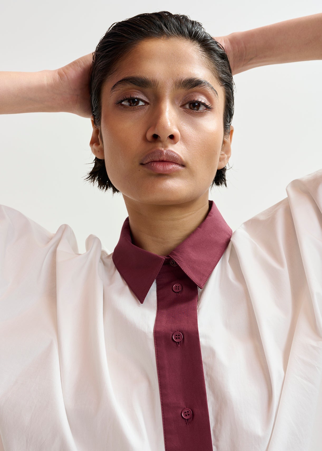 KAYLEE PEPLUM RUFFLE SHIRT ESSENTIEL ANTWERP