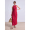 Light Gray Magna Twisted Tank Dress Rumba Red