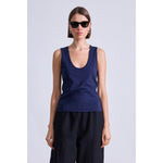 Dark Slate Gray Apiece Apart Uri Low Cut Tank Navy