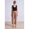 Light Gray Spa Pleat Pant Deep Khaki