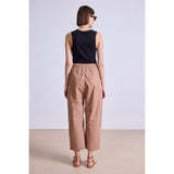Light Gray Apiece Apart Spa Pleat Pant Deep Khaki