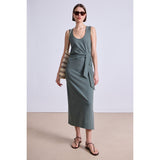 Light Gray Apiece Apart Uri Twist Dress Thyme