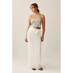 Light Gray Marle Alma Sarong Ivory