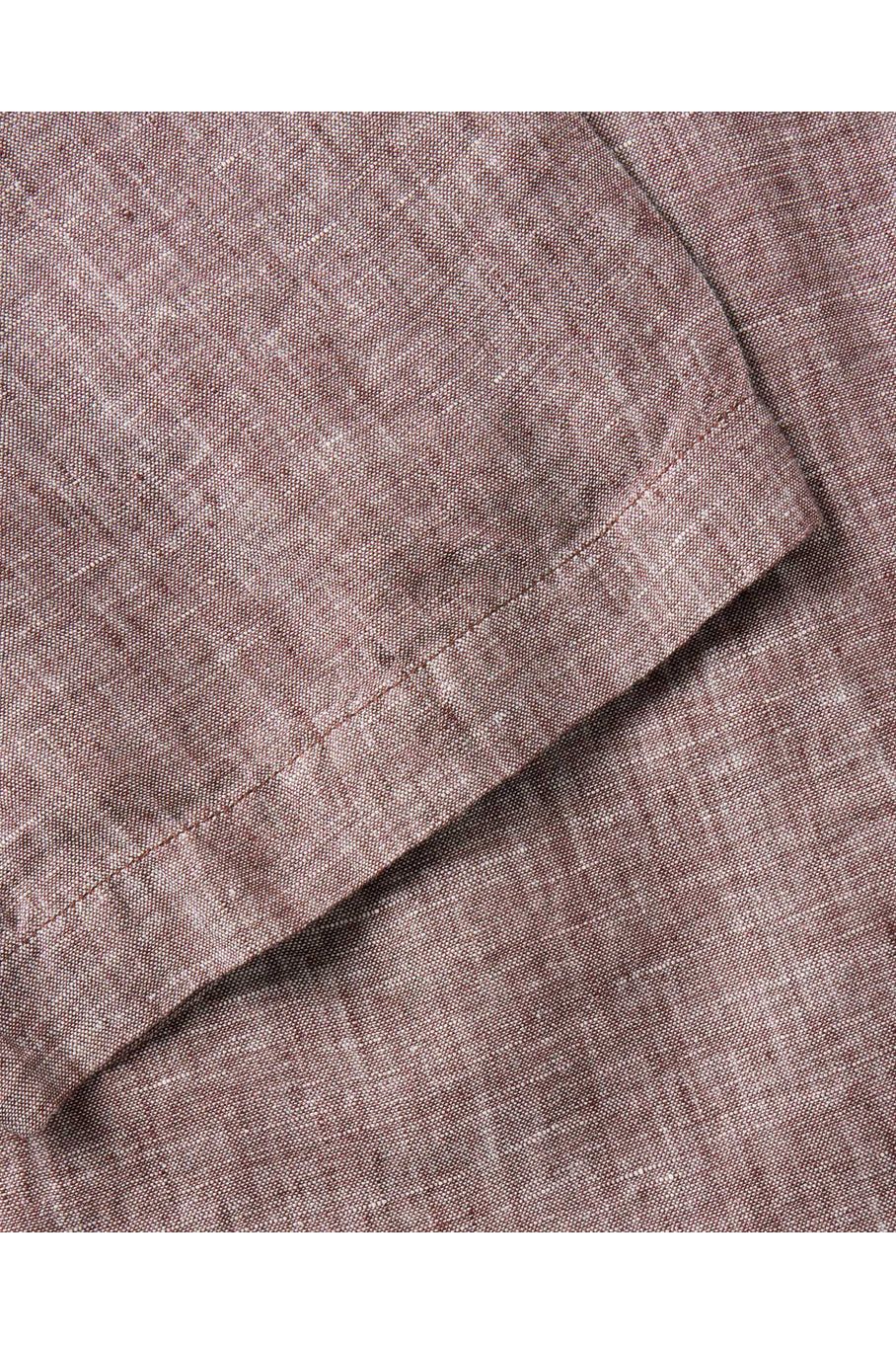 The Short Sleeve Jack in Burgundy Linen Taylor Stitch