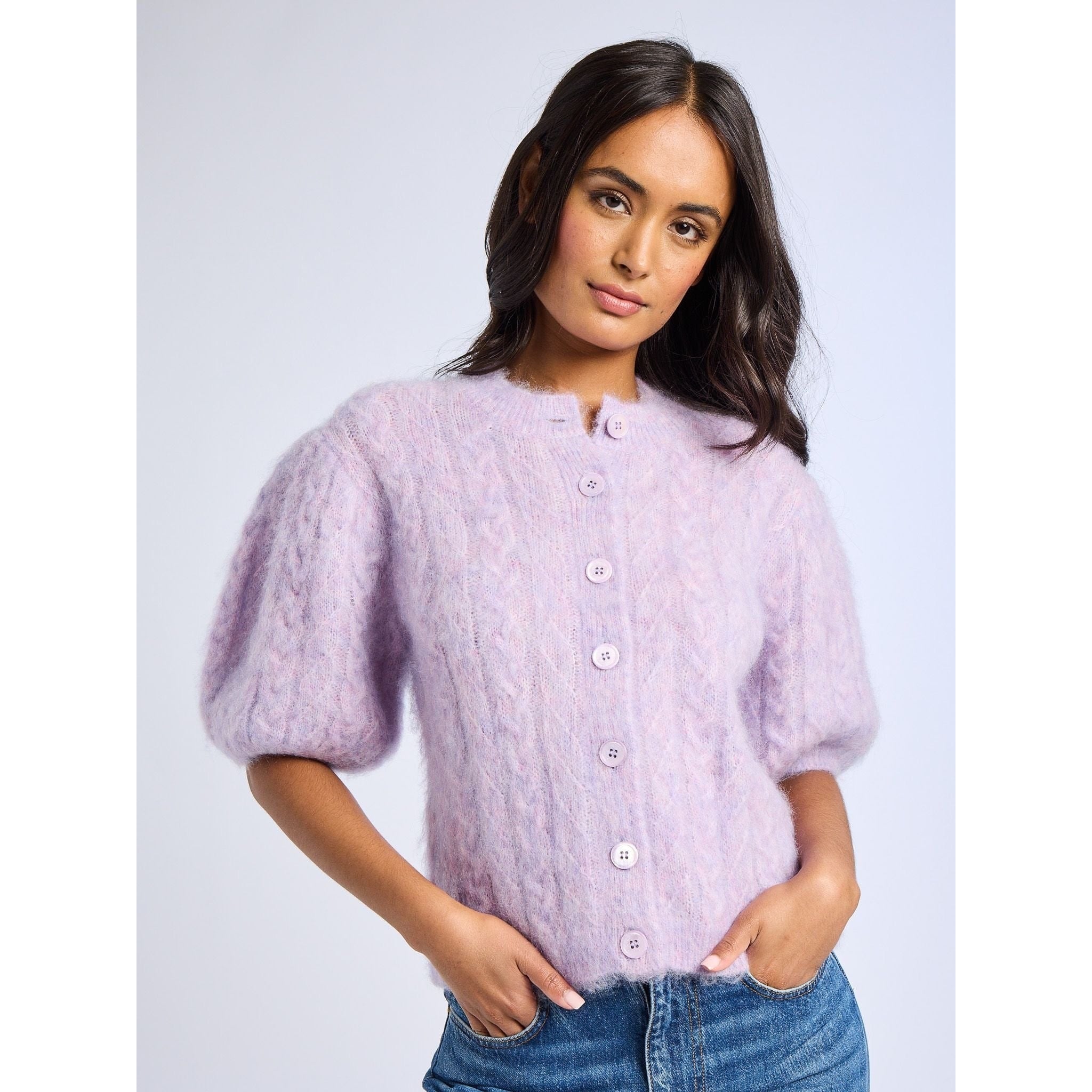 Isa Cardigan in Lilac - Primm'sIsa Cardigan in LilacMille