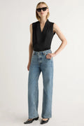 Jae V-Neck Sleeveless Blouse Modern Citizen
