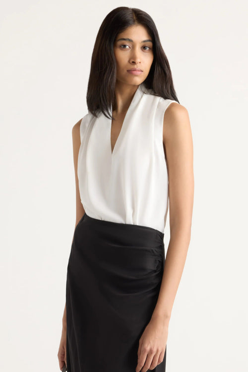 Jae V-Neck Sleeveless Blouse Modern Citizen