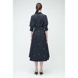 Jazz Embellised Pintuck Midi Dress Black - Primm'sJazz Embellised Pintuck Midi Dress BlackSimkhai