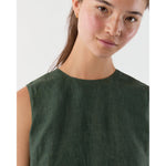 Jo Tunic Safari Green Sahara Linen - Primm'sJo Tunic Safari Green Sahara LinenMashburn