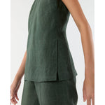 Jo Tunic Safari Green Sahara Linen - Primm'sJo Tunic Safari Green Sahara LinenMashburn